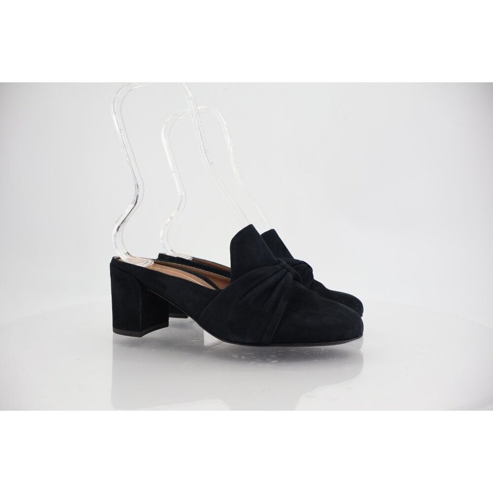 Vionic Presley Mule Women's Size 6 Black Suede Block Heel Casual Shoe Comfy